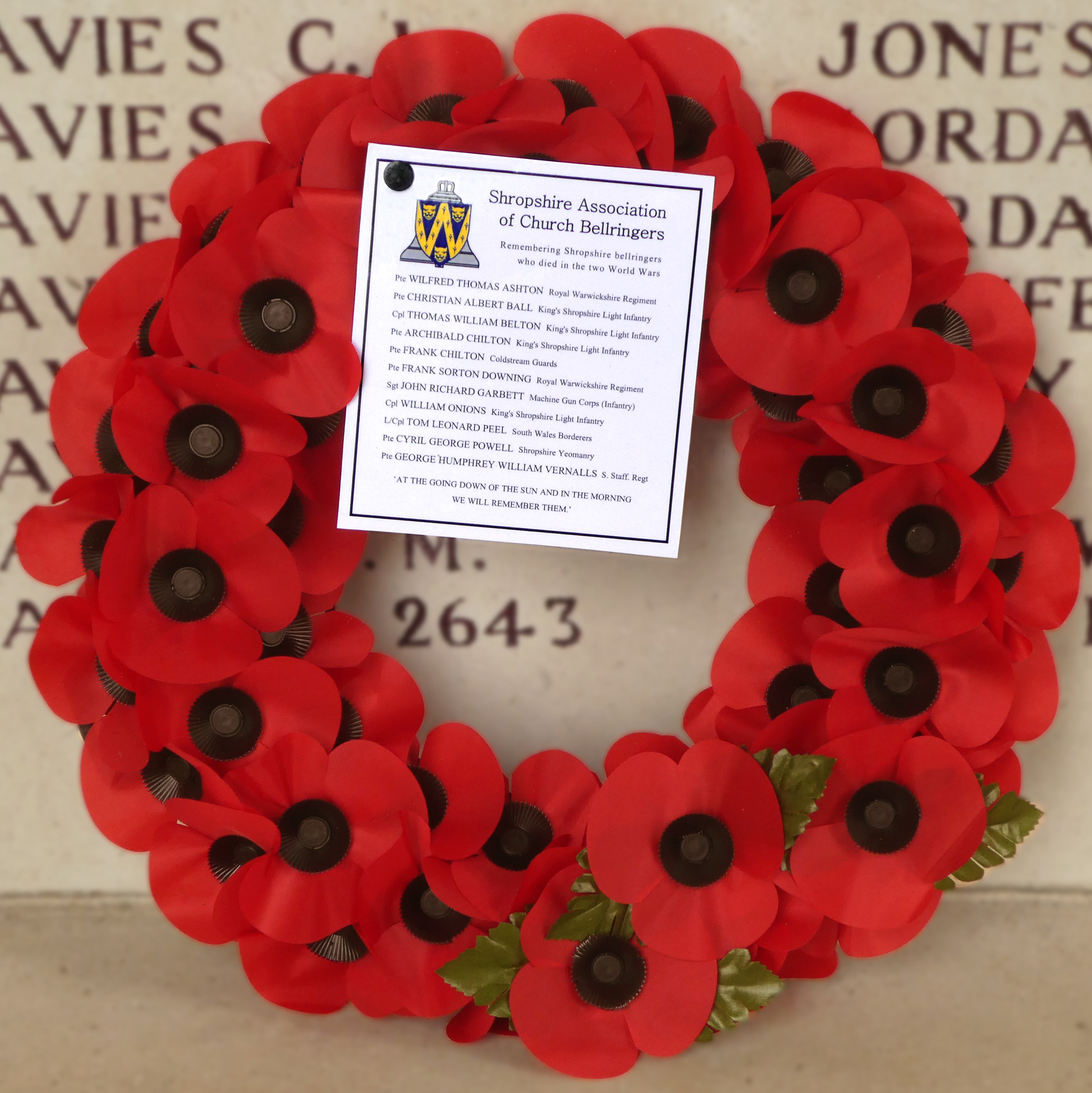 Shropshire Ringers' Wreath